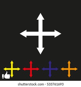 arrow, different, set, icon, vector illustration EPS 10
