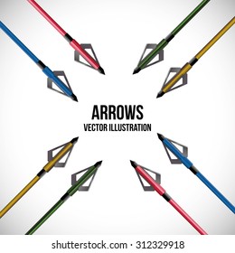 Arrow digital design, vector illustration 10 eps graphic