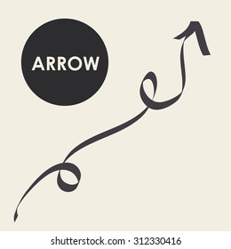 Arrow digital design, vector illustration 10 eps graphic