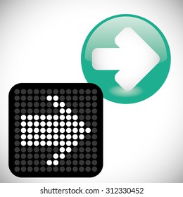 Arrow digital design, vector illustration 10 eps graphic