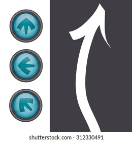 Arrow digital design, vector illustration 10 eps graphic
