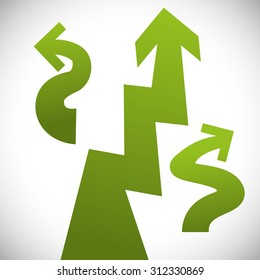 Arrow digital design, vector illustration 10 eps graphic