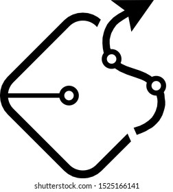  arrow digital logo design vektor