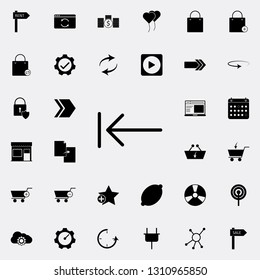 arrow with direct icon. web icons universal set for web and mobile on white background