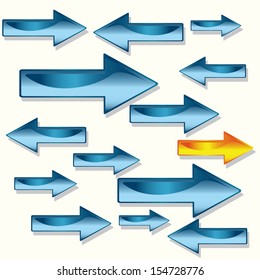 arrow, direction 3D graphics