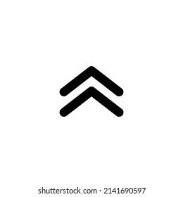 arrow direction black line isolated in white background