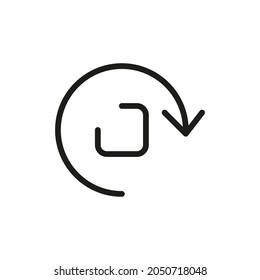 Arrow, Direction, Arrow Button Related Vector Line Icon