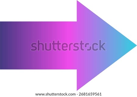 arrow direction with color gradation