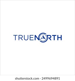 Pfeilrichtung Kompass True North Logo Abenteuer-Design-Vektor