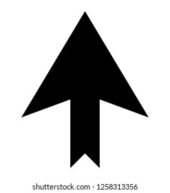 Up arrow, direction glyph icon