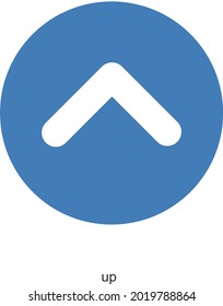Up Arrow or Direction Icon Concept