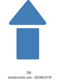Up Arrow or Direction Icon Concept