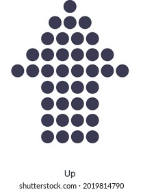 Up Arrow or Direction Icon Concept