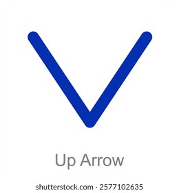 Up Arrow and direction icon concept
