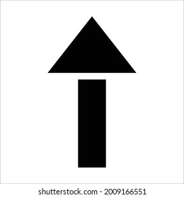 up arrow direction icon design vector