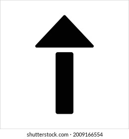 up arrow direction icon design vector