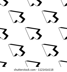 arrow direction icon. Element of Game icons for mobile concept and web apps. Pattern repeat seamless arrow direction icon can be used for web and mobile apps on white background