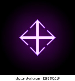 arrow direction icon. Elements of web in neon style icons. Simple icon for websites, web design, mobile app, info graphics