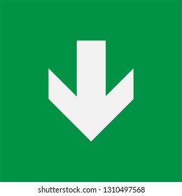 Arrow Direction Icon. Evacuation Route Illustration As A Simple Vector Sign & Trendy Symbol for Design and Websites, Presentation or Mobile Application, Flat & Trendy Logo Template.