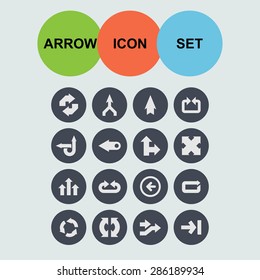 arrow direction icon set