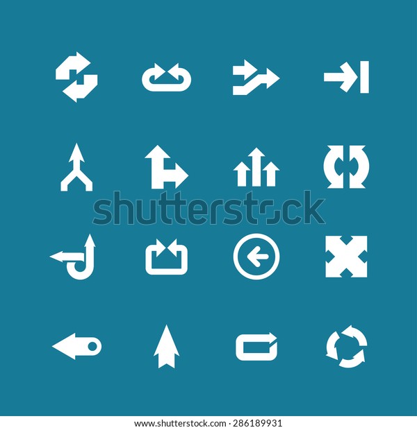 arrow direction icon\
set