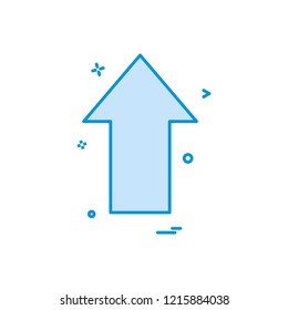 arrow up direction icon vector design