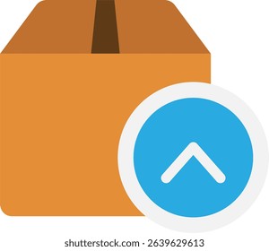 Up Arrow Direction Icon Vector Flat Illustration