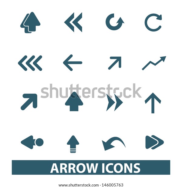 arrow, direction\
icons, signs set,\
vector
