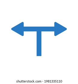 Arrow direction icon.way,road (vector illustration)