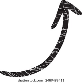 Arrow direction indicator design banner.