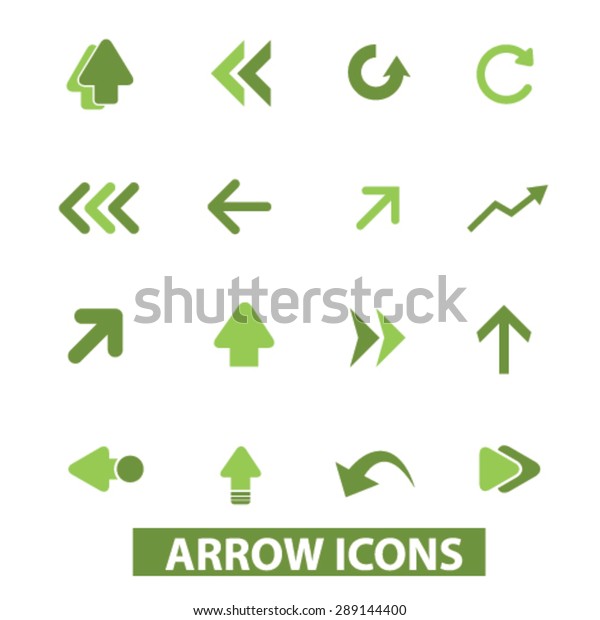 arrow,\
direction isolated icons, illustrations,\
vector