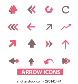arrow, direction isolated icons, signs, illustrations, vector for internet, website, mobile application on white background