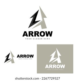 Arrow Direction Logo, Directional Direction Vector Icon, A Letter Model Design