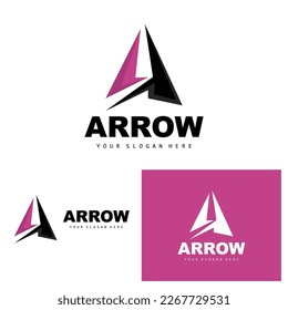 Arrow Direction Logo, Directional Direction Vector Icon, A Letter Model Design