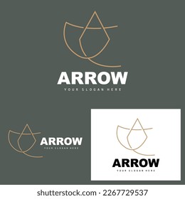 Arrow Direction Logo, Directional Direction Vector Icon, A Letter Model Design