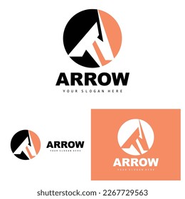 Arrow Direction Logo, Directional Direction Vector Icon, A Letter Model Design