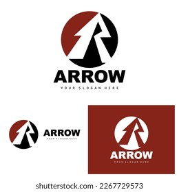 Arrow Direction Logo, Directional Direction Vector Icon, A Letter Model Design