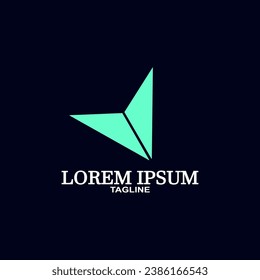 Arrow direction logo. Arrow Icon. Can be used for Business, Sports and Technology Logos. Flat Vector Logo Design Template Elements.