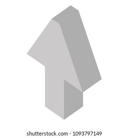 arrow direction up option image isometric