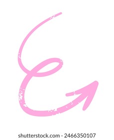 Arrow direction pointer hand drawn