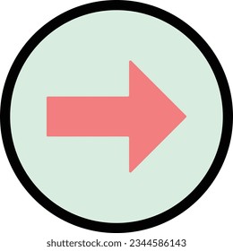 arrow direction arrow right direction move Outline