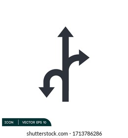 direccionamiento de la dirección de la carretera elemento de diseño vectorial eps 10 