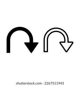 arrow direction road sign design trendy style illustration on white background..eps