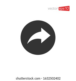 Arrow Direction Sign Icon Design Vector