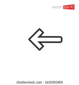 Arrow Direction Sign Icon Design Vector