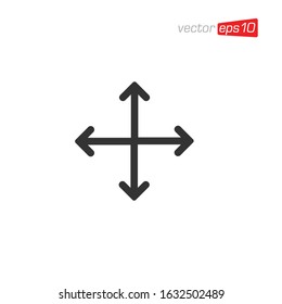 Arrow Direction Sign Icon Design Vector