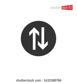 Arrow Direction Sign Icon Design Vector