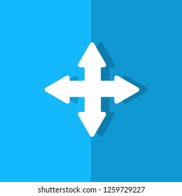 arrow direction symbol. guide, arrow, information symbol. flat design.