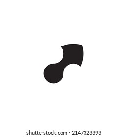Símbolo de flecha o dirección simple vector de logotipo