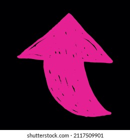 arrow up direction or upload vector icon flat symbol